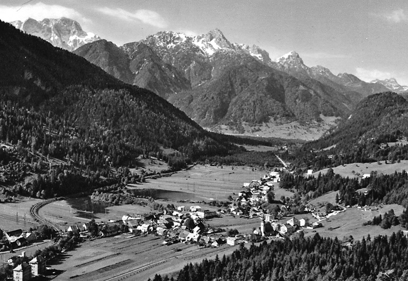 Kanaltal-Valcanale: Blick von Tarvis bis Pontebba