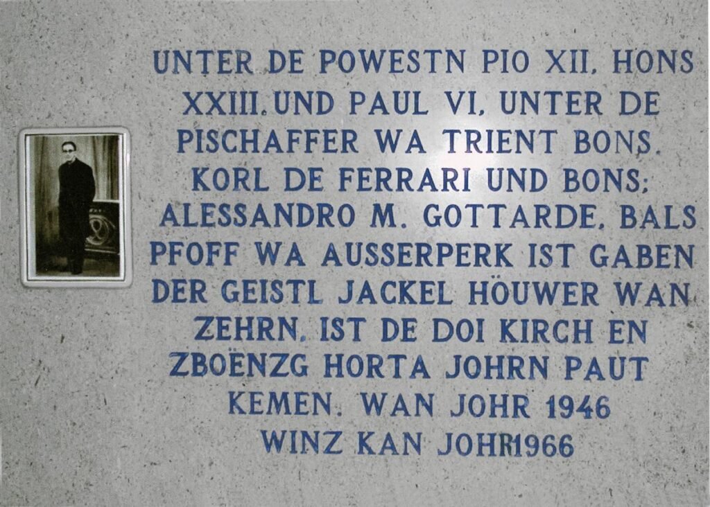 Fersental – Baugeschichte der neuen Kirche in Florutz-Vlarötz ALLGEMEINE EINFÜHRUNG